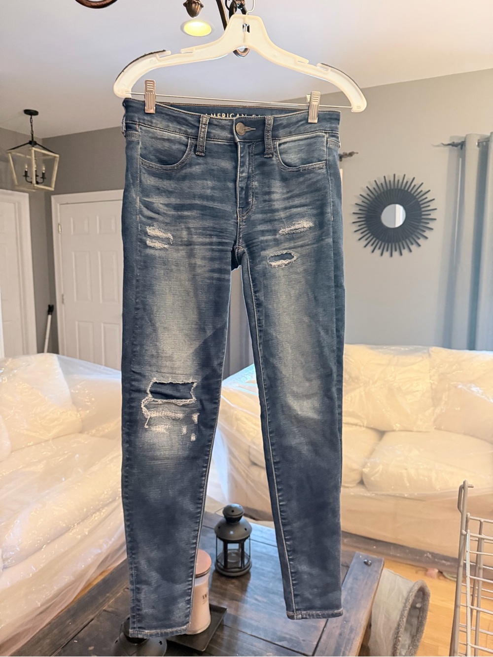 Women’s Mid-Blue Skinny Jeans